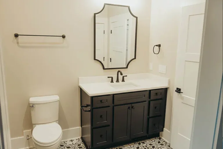 Custom home powder room - Cole Construction custom home